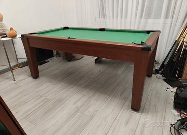 biliardo +ping pong e tavolo da pranzo