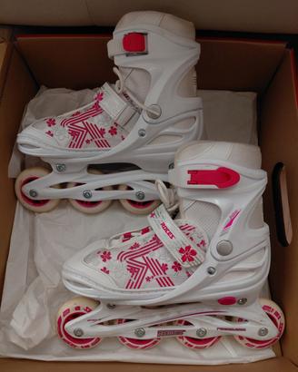 Pattini a rotelle bambina allungabili n.34-37