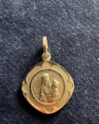 Medaglia religiosa Vergine Castelmonte in argento