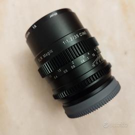 SRL Magic Cine 35mm 1.2 attacco sony e-mount