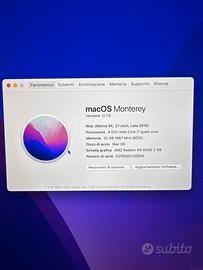 Imac 27’’ retina 5k late 2015