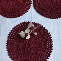 Set tovagliette sottopiatto uncinetto 