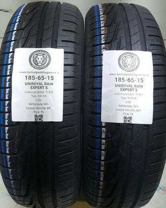 2 GOMME 185 65 15 UNIROYAL A71521