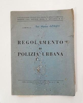 San Martino Dall'Argine Regolamento Polizia 1939