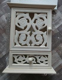 Mobiletto Portachiavi/Portagioielli in Legno Intag