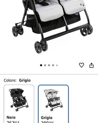Passeggino Gemellare Doppio Chicco oh la la