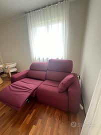 Divano Poltronesofà 2 posti con seduta reclinabile