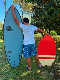 tavola da surf con SOFTBOARD 5'3''
