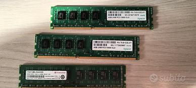 RAM PER DESKTOP DDR3, 4GB, UDIMM