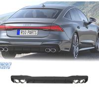DIFFUSORE AUDI A7 S LINE 19- LOOK S7 + TERMINALI D