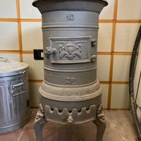 Stufa a legna in ghisa modello cilindrico