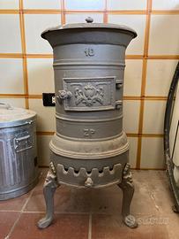 Stufa a legna in ghisa modello cilindrico
