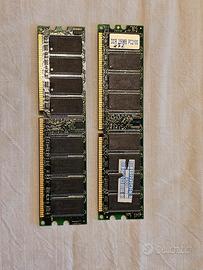 Schede RAM 515MB e 256MB vendute assieme