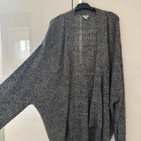 Cardigan grigio lungo