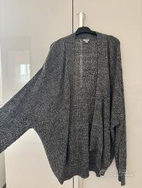 Cardigan grigio lungo