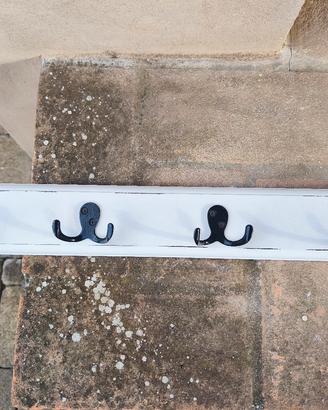 Appendiabiti legno, colore bianco 