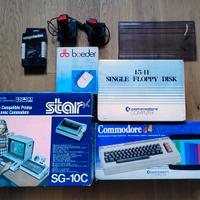 Commodore 64, lettore Floppy, Stampante, Joystick