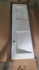 lavabo sospeso ghisa mineraria bianco opaco