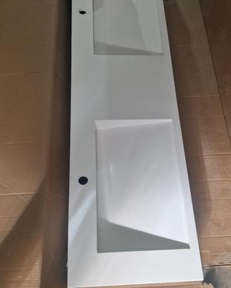 lavabo sospeso ghisa mineraria bianco opaco