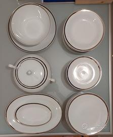 Servizio piatti porcellana Bavaria con bordo