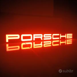 Insegne luminose Porsche (luce rossa o gialla)