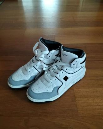 Sneakers alte in pelle bianca Valentino