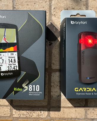 Bryton S810 T con sensori e Luce Radar Gardia 300L