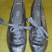 Scarpe donna nr 39 in paillettes oro