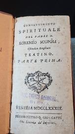 Libro antico opere spirituali 