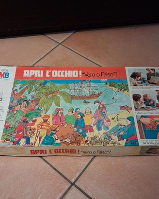 Apri l'occhio Vero o falso? Gioco tavola