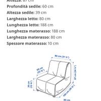 Poltrona letto Ikea singola