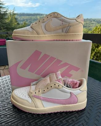 Air Jordan 1 Low OG x Travis Scott Shy Pink
