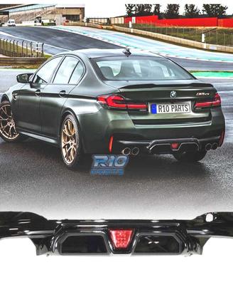 DIFFUSORE BMW G30 G31 LOOK M5 CS NERO LUCIDO
