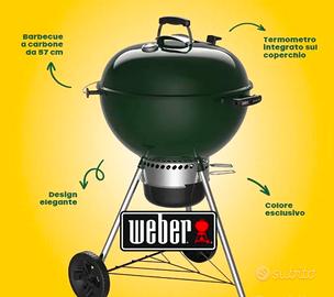 Barbecue a carbone Weber Master-Touch verde 57 cm