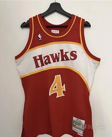 SPUD WEBB ATLANTA HAWKS MITCHELL & NESS (L)