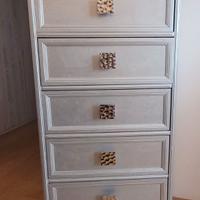 SETTIMANALE - CASSETTIERA IN LEGNO ARGENTATO