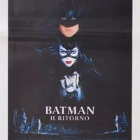 Locandina cinema film Batman il ritorno,movie 1992