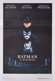 Locandina cinema film Batman il ritorno,movie 1992