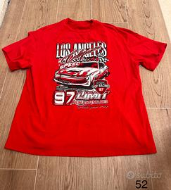 T-shirt Rossa Auto da Corsa Vintage style