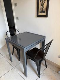 TAVOLO DA PRANZO ALLUNGABILE 70x70cm o 140x70cm