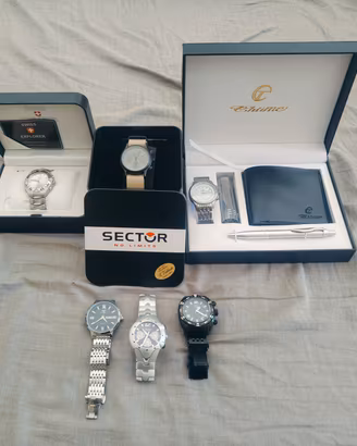 Lotto 6 orologi uomo (Breil,Sector,ecc..)