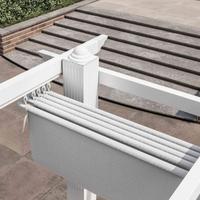 Gazebo Alluminio Bianco Telo Scorrevole Nuovi 