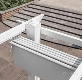 Gazebo Alluminio Bianco Telo Scorrevole Nuovi 