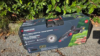 Motosega parkside nuova modello con serbatoio olio