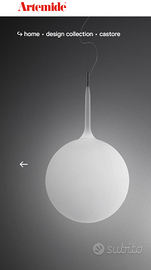 Lampade Artemide Castore, Specchio, tavolo shabby