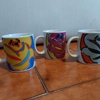 3 Mug decorate con Wild Hibiscus