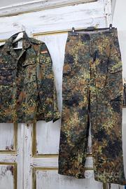 Completo Militare Tedesco Originale Flecktarn 1995