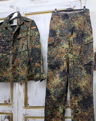 Completo Militare Tedesco Originale Flecktarn 1995