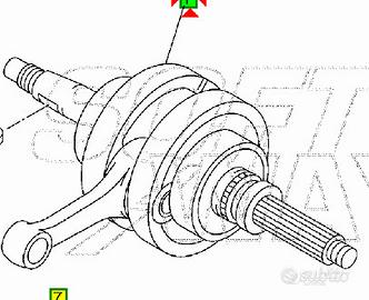 -Albero motore Yamaha XC Versity 300 5SEE14000200