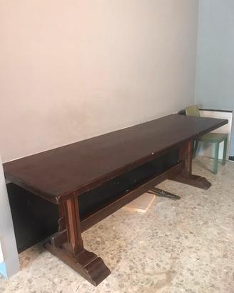 Tavolo fratino antico (13 anni) castagno massiccio